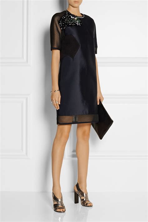 fendi mini dress blue|Dress .